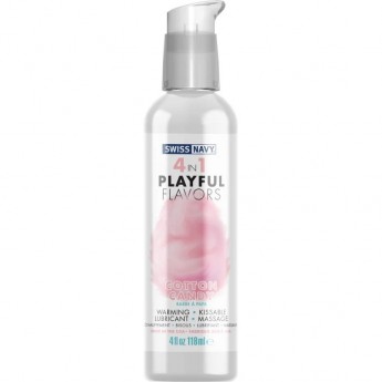 Массажный гель для тела SWISS NAVY PLAYFUL FLAVORS 4 в 1 , Сладкая вата, 118 мл